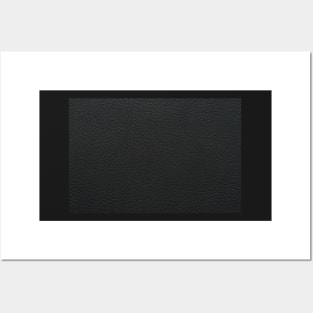 Black leather texture Posters and Art